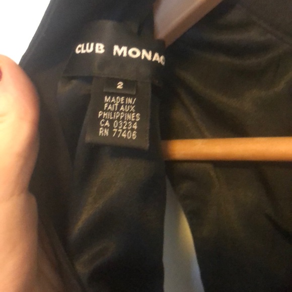 Club Monaco Black Dress- Size 2 - Picture 2 of 4
